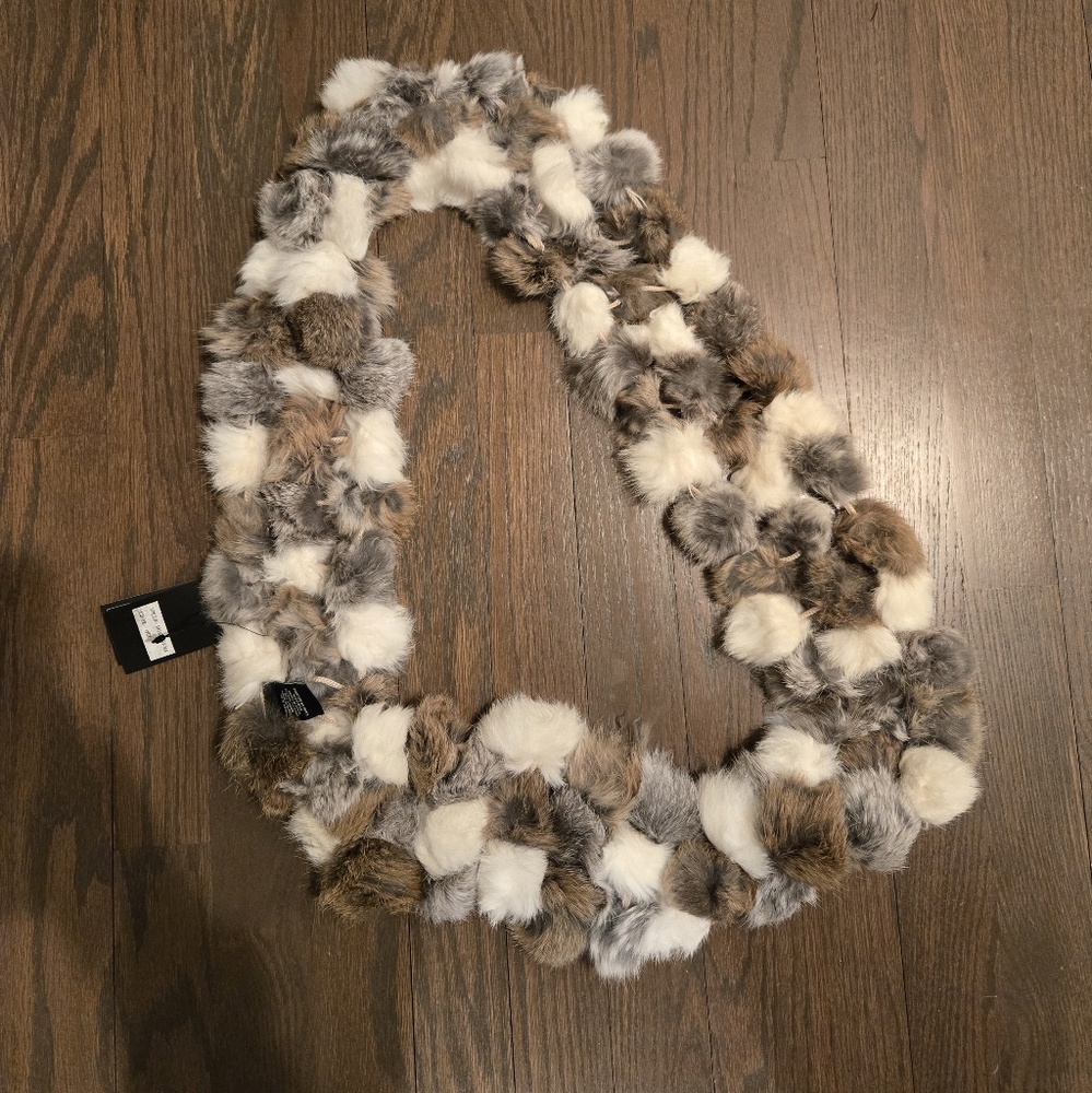 Marcus Adler Genuine Fur Scarf